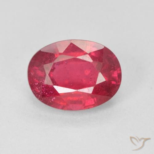 1.96 ct Oval Cut Ruby, 8.1 x 6.1 mm From Madagascar, Photo A