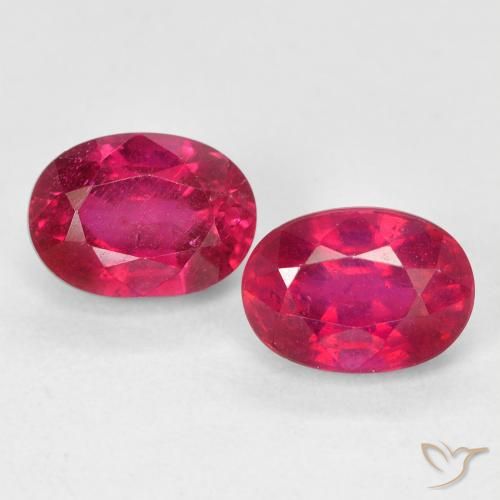 2.8 ct Oval Cut Ruby, 7 x 5 mm From Madagascar, Photo A