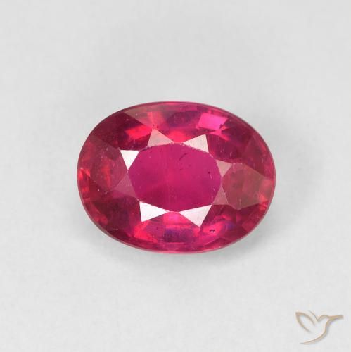 Rubis Ovale en damier des États-Unis 1,8 ct, dimension 8 x 6,1mm, pureté VS, pierre gemme naturelle Fractures remplies, 1 pièce Rubis de couleur Rouge léger, dureté Mohs de 9 convient aux bijoux de tous les jours, pierre de sagesse, Expose une grande brillance, Photo A