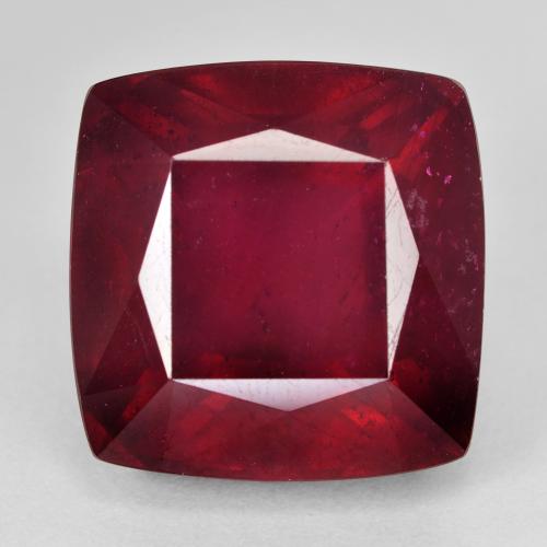 29.52 ct Cushion Cut Ruby, 16 x 15.8 mm From Madagascar, Photo A