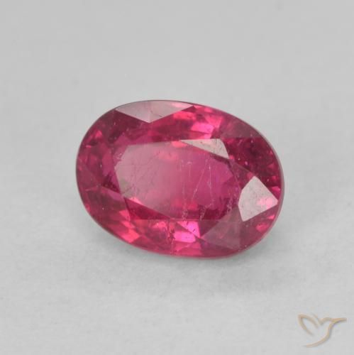 1.32 ct Red Ruby Stone, Natural Ruby in Oval Facet Shape for Sale