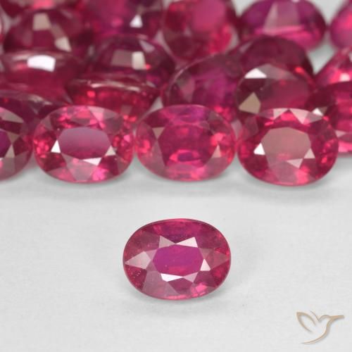 2.89 ct Oval Cut Ruby, 8 x 6.1 mm From Madagascar, Photo A