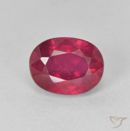 2.34 ct Oval Cut Ruby, 8.1 x 6.1 mm From Madagascar, Photo A