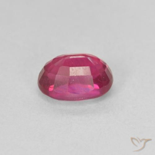 Ruby Gemstone in 7 x 5 mm (calibrated) Size for Sale, Ruby Stone in Pinkish Red Color