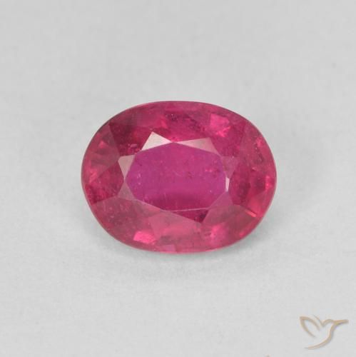 1.61ct Natural Medium Red Ruby, Oval, VS