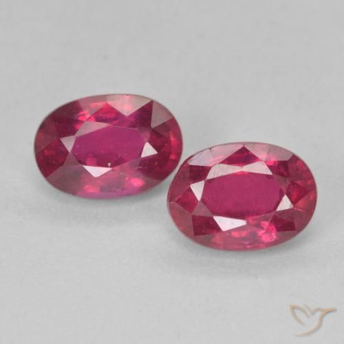 2.42 ct Oval Cut Ruby, 7 x 4.9 mm From Madagascar, Photo A