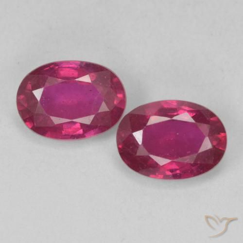 2.22 ct Oval Cut Ruby, 7.1 x 5.2 mm From Madagascar, Photo A