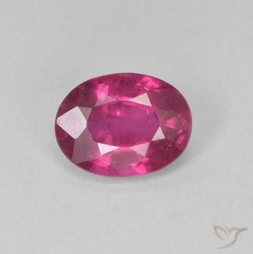 1.42ct Natural Pinkish Purple Ruby, Oval, VS