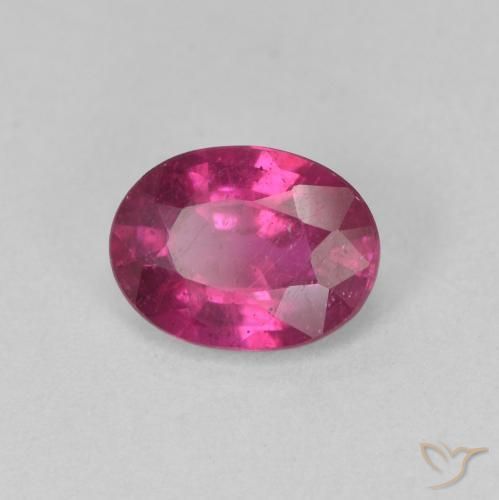 1.42 ct Purple Ruby Stone, Natural Ruby in Oval Facet Shape for Sale