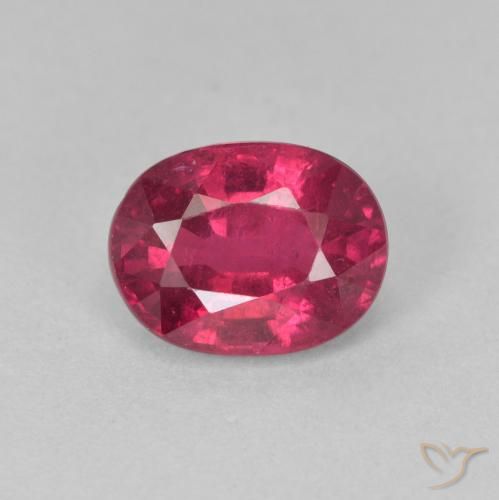1.83 ct Oval Cut Ruby, 7.8 x 5.9 mm From Madagascar, Photo A