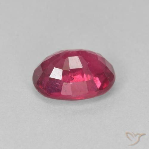Ruby Gemstone in 8 x 6 mm (calibrated) Size for Sale, Ruby Stone in Pinkish Red Color