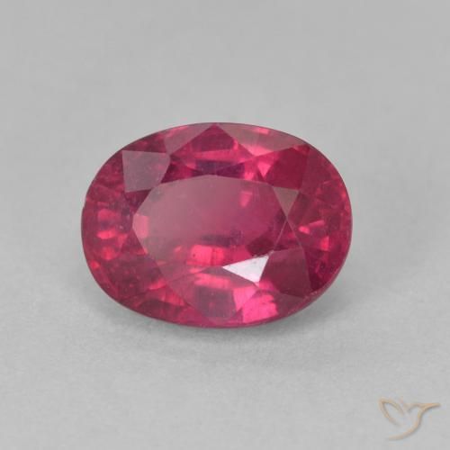 2.26 ct Red Ruby Stone, Natural Ruby in Oval Facet Shape for Sale