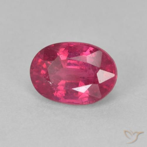 1.30 ct Red Ruby Stone, Natural Ruby in Oval Facet Shape for Sale