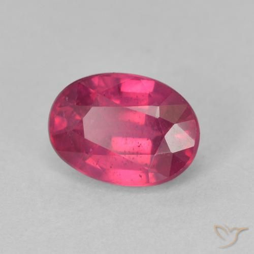 1.41 ct Red Ruby Stone, Natural Ruby in Oval Facet Shape for Sale