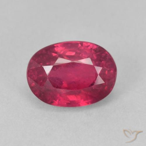 1.62ct Natural Pinkish Red Ruby, Oval, VS