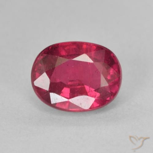 1.93ct Natural Deep Reddish Pink Ruby, Oval, VS
