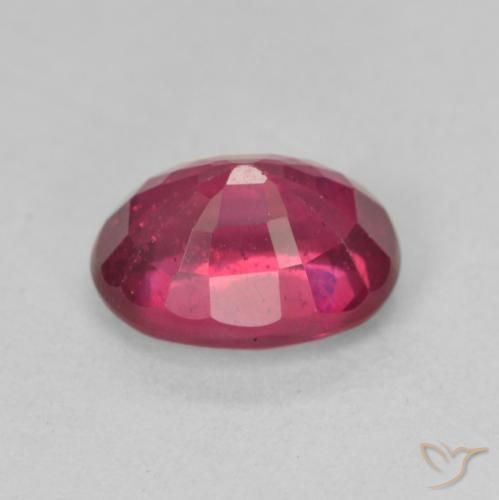 Ruby Gemstone in 8 x 6 mm (calibrated) Size for Sale, Ruby Stone in Pinkish Red Color