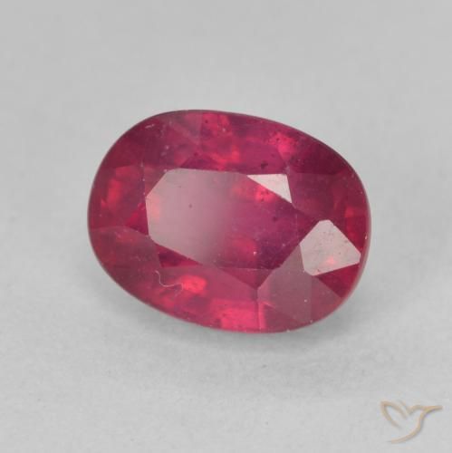 2.39 ct Red Ruby Stone, Natural Ruby in Oval Facet Shape for Sale