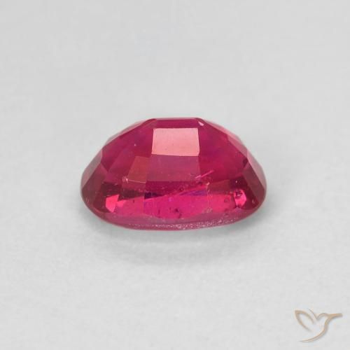 Ruby Gemstone in 7 x 5 mm (calibrated) Size for Sale, Ruby Stone in Pinkish Red Color