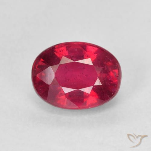 2.28ct Natural Pinkish Red Ruby, Oval, VS