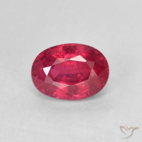 1.50ct Natural Pinkish Red Ruby, Oval, VS