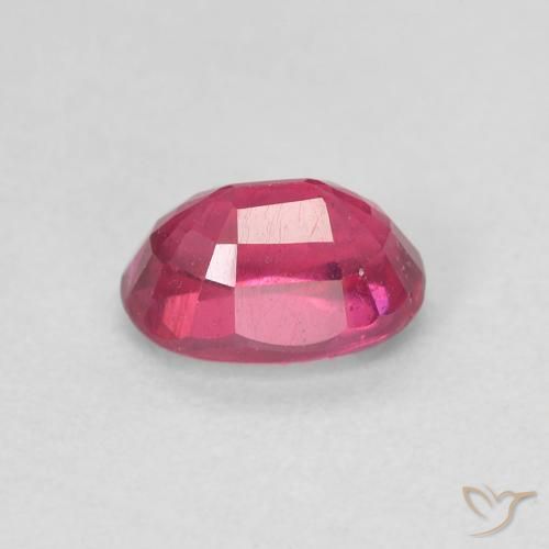 Ruby Gemstone in 7 x 5 mm (calibrated) Size for Sale, Ruby Stone in Light Red Color