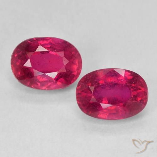 2.66 ct Oval Cut Ruby, 7 x 5.2 mm From Madagascar, Photo A