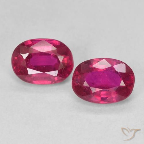 2.32 ct Oval Cut Ruby, 6.8 x 5 mm From Madagascar, Photo A