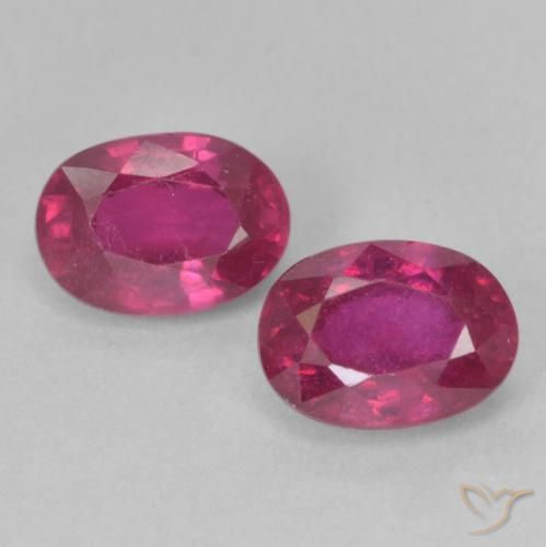 2.62 ct Oval Cut Ruby, 7.1 x 5.1 mm From Madagascar, Photo A