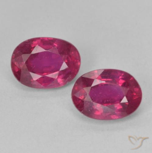 2.3 ct Oval Cut Ruby, 6.9 x 5 mm From Madagascar, Photo A