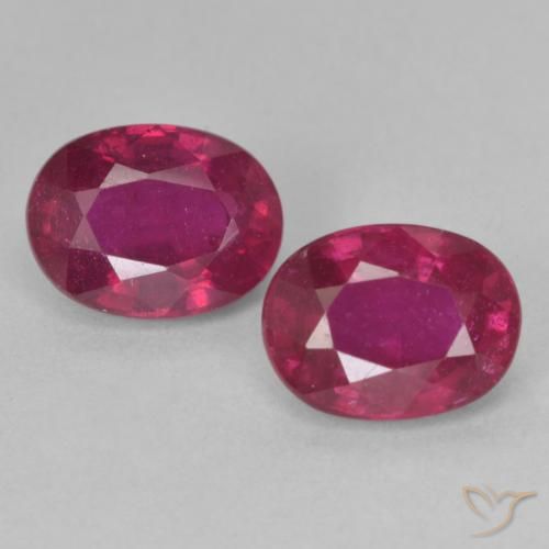 3.84 ct Oval Cut Ruby, 8 x 6.1 mm From Madagascar, Photo A