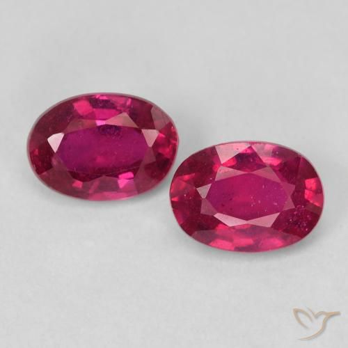 2.21 ct Oval Cut Ruby, 7.1 x 5.1 mm From Madagascar, Photo A