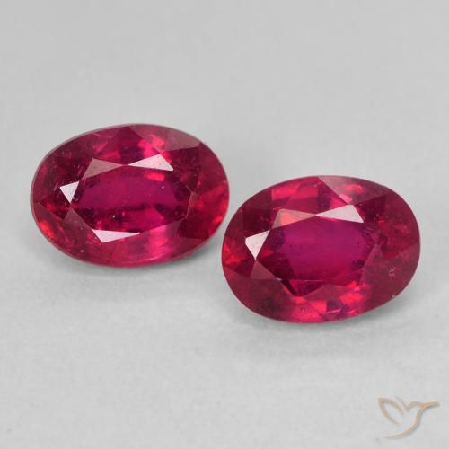 2.46 ct Oval Cut Ruby, 6.9 x 5 mm From Madagascar, Photo A