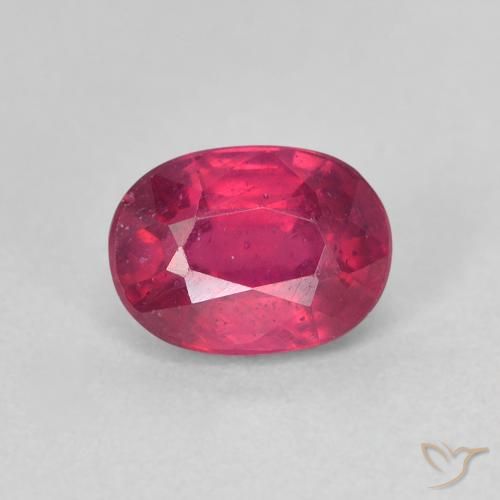1.38ct Natural Pinkish Red Ruby, Oval, VS