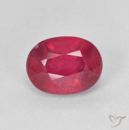 2.16ct Natural Jam Red Ruby, Oval, VS
