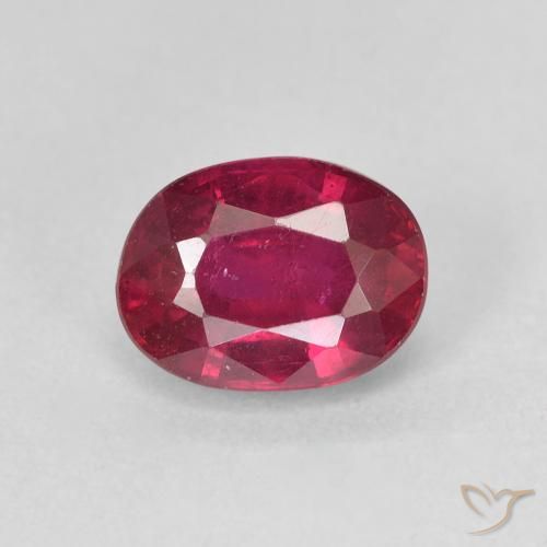 2.03 ct Oval Cut Ruby, 7.9 x 6 mm From Madagascar, Photo A