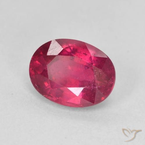 1.94 ct Red Ruby Stone, Natural Ruby in Oval Facet Shape for Sale