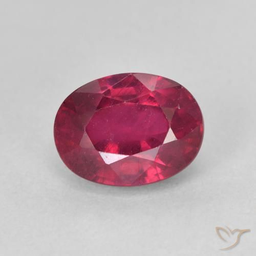 2.38 ct Oval Cut Ruby, 8.1 x 6.2 mm From Madagascar, Photo A