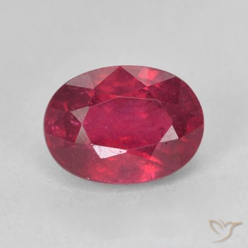 2.25 ct Oval Cut Ruby, 8.3 x 6.1 mm From Madagascar, Photo A