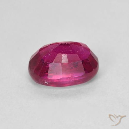 Ruby Gemstone in 7 x 5 mm (calibrated) Size for Sale, Ruby Stone in Jam Red Color