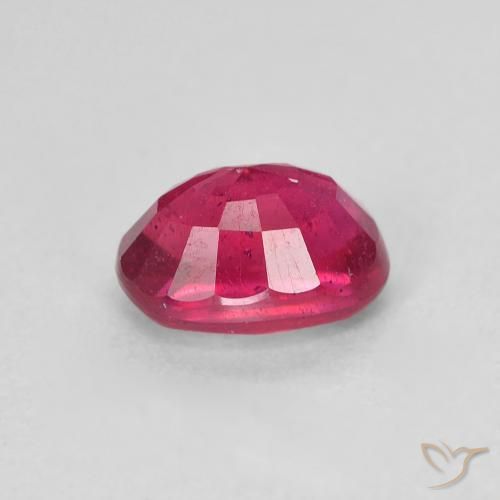 Ruby Gemstone in 7 x 5 mm (calibrated) Size for Sale, Ruby Stone in Deep Reddish Pink Color