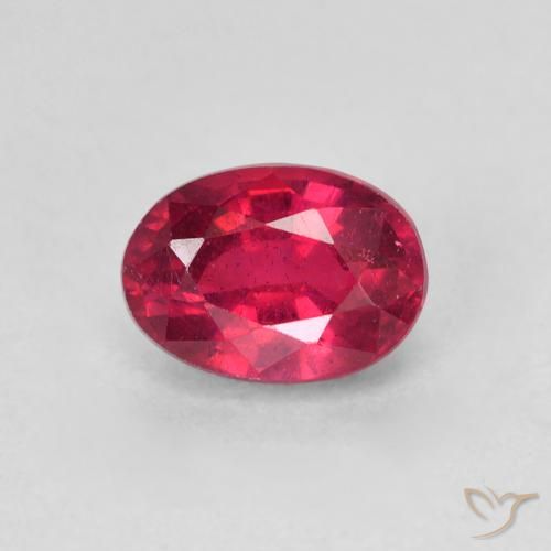 Rubis taille ovale de 1,45 ct, 7,1 x 5,1 mm de Madagascar, Photo A