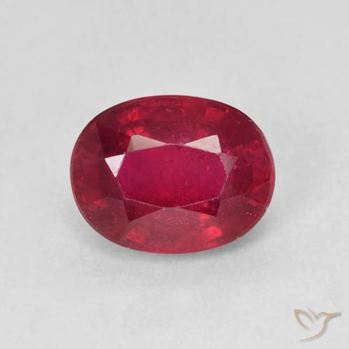 2.13ct Natural Deep Crimson Ruby, Oval, VS