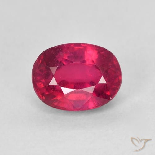 2.17 ct Oval Cut Ruby, 8 x 6.1 mm From Madagascar, Photo A