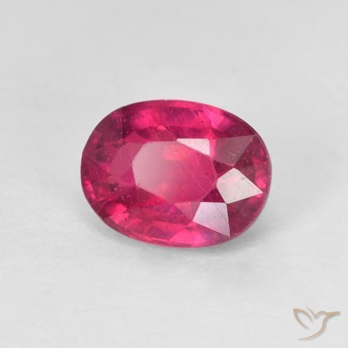1.81 ct Red Ruby Stone, Natural Ruby in Oval Facet Shape for Sale