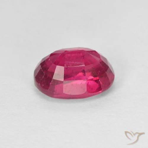 Ruby Gemstone in 7.7 x 5.9 mm Size for Sale, Ruby Stone in Light Red Color