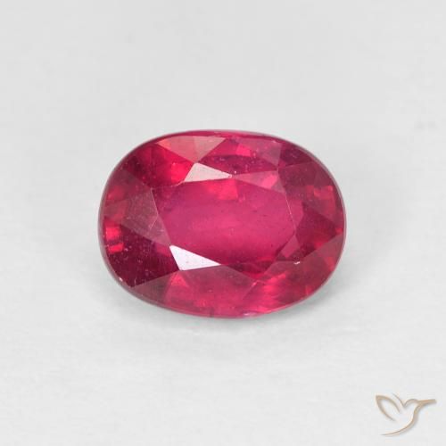 1.85 ct Oval Cut Ruby, 7.7 x 5.9 mm From Madagascar, Photo A