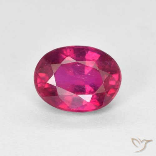 1.92 ct Oval Cut Ruby, 7.8 x 5.9 mm From Madagascar, Photo A