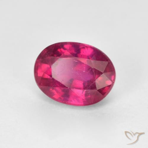 1.92 ct Red Ruby Stone, Natural Ruby in Oval Facet Shape for Sale