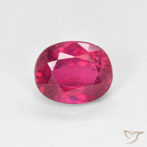 1.91ct Natural Light Red Ruby, Oval, VS